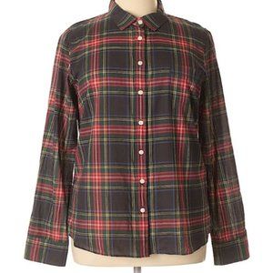 J. Crew Factory Plaid Perfect Fit Shirt - 100% Cotton - Size XL - EUC